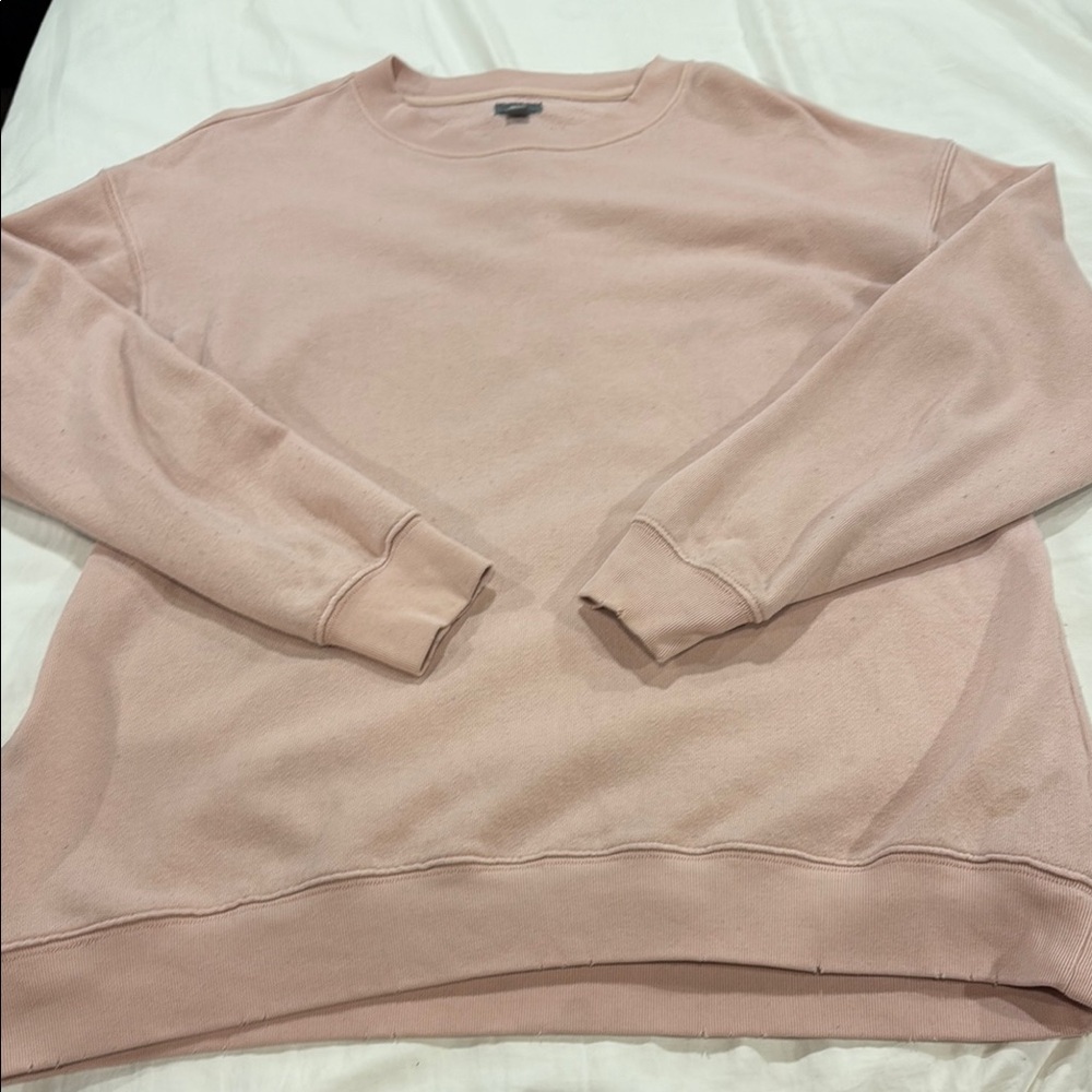 Aerie Women's Crewneck Sweater in Soft Pink